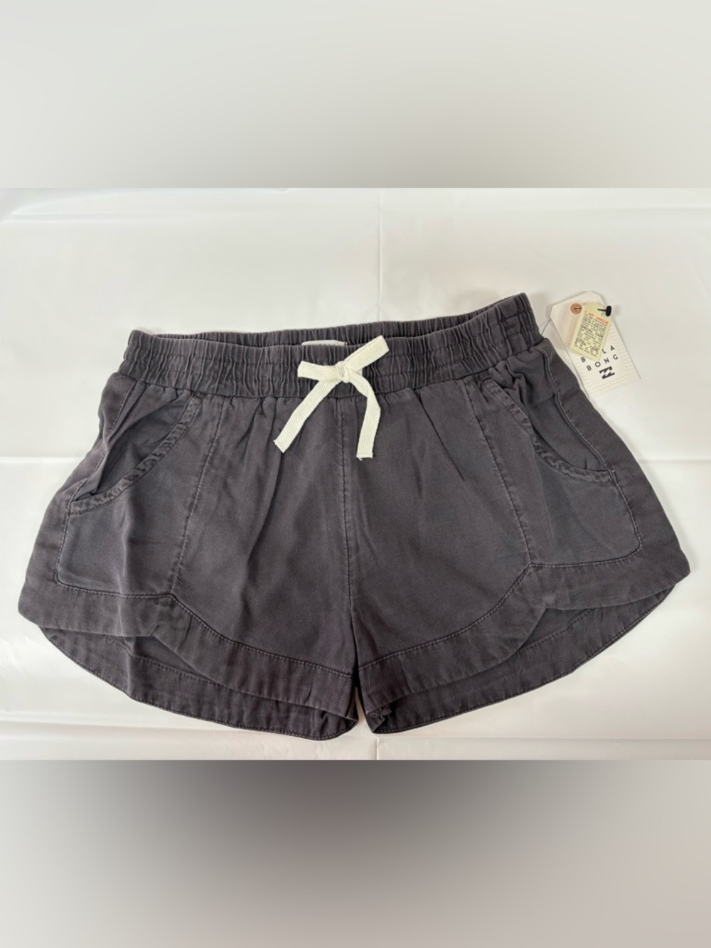 Billabong Kids Charcoal Drawstring Athletic Shorts